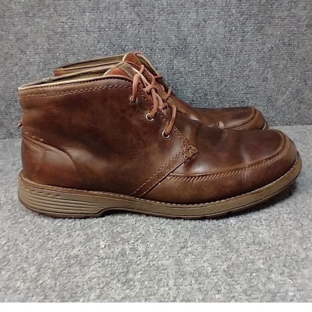 Merrell Cinnamon Brown Leather Chukka Boots Mens 13 J42131 Lace Up Moc Toe